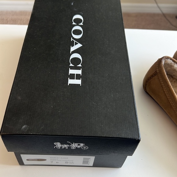 Coach Marley Suede Loafers Size 7 W Original Box - Picture 6 of 7